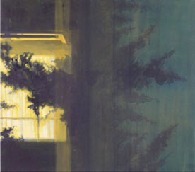 Ohne Titel, Mischtechnik auf Leinwand, 80 x 90 cm, 2002