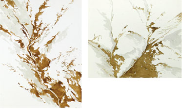 Ohne Titel, Mischtechnik auf Papier, 21.5 x 25.5 cm, 27.5 x 21 cm,	2004